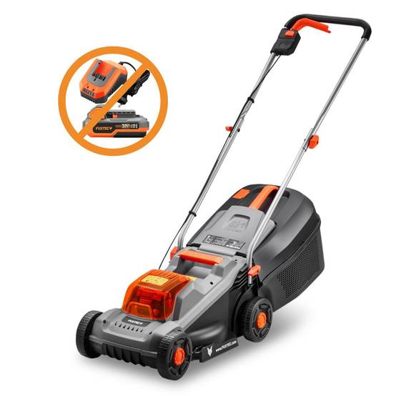 FUXTEC - Tondeuse à gazon sans fil 20V sans batterie ni chargeur, 30 L, 30 cm, silencieuse/légère FUXTEC FX-E1RM20ECO - Image 1