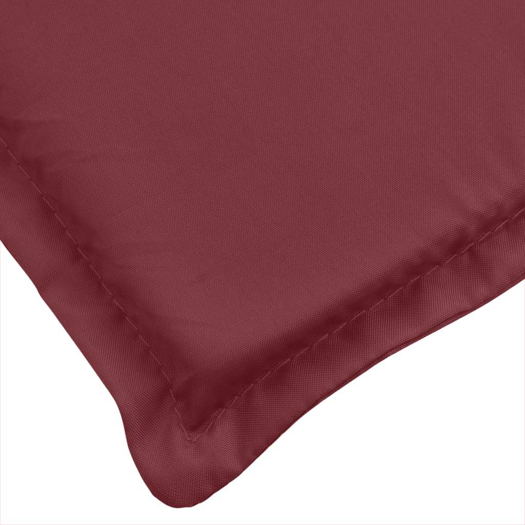 PANGIVO - Coussin de chaise longue polyester rouge bordeaux 200 x 50 x 4 cm - PANGIVO - Image 6