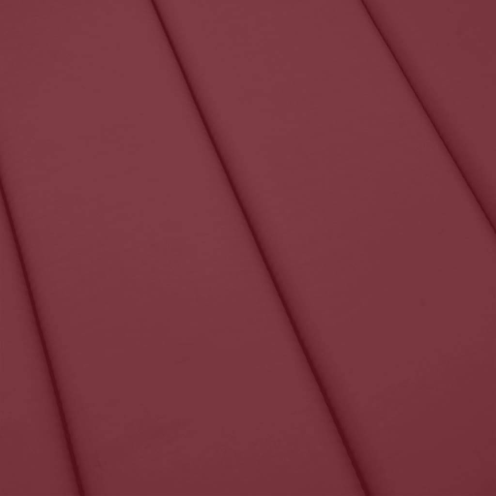 PANGIVO - Coussin de chaise longue polyester rouge bordeaux 200 x 50 x 4 cm - PANGIVO - Image 7