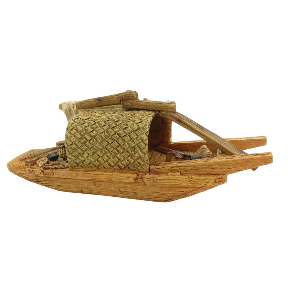 Bateau Pagode model 2 S, 14 x 5 x 6 cm, décoration aquarium - Image 1