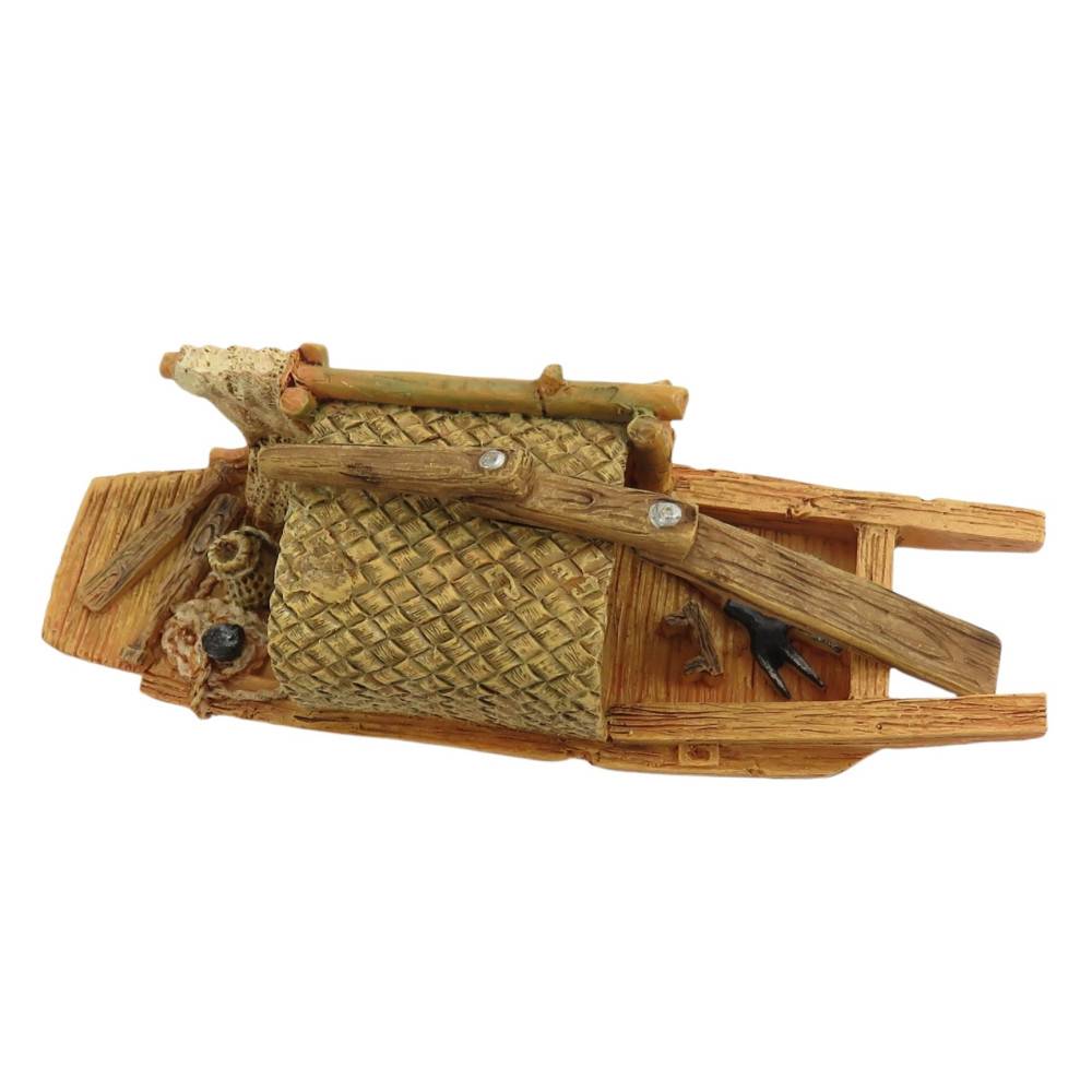 Bateau Pagode model 2 S, 14 x 5 x 6 cm, décoration aquarium - Image 3