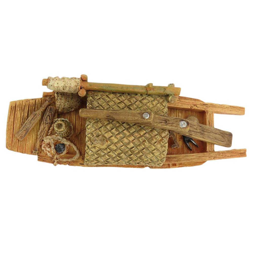 Bateau Pagode model 2 S, 14 x 5 x 6 cm, décoration aquarium - Image 5