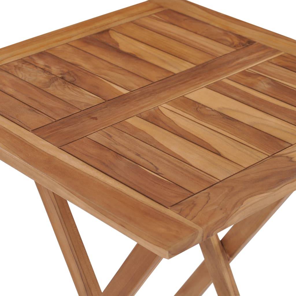 PANGIVO - Table pliable jardin bois de teck 60 x 60 x 75 cm, Poids :9.7kg - PANGIVO - Image 6