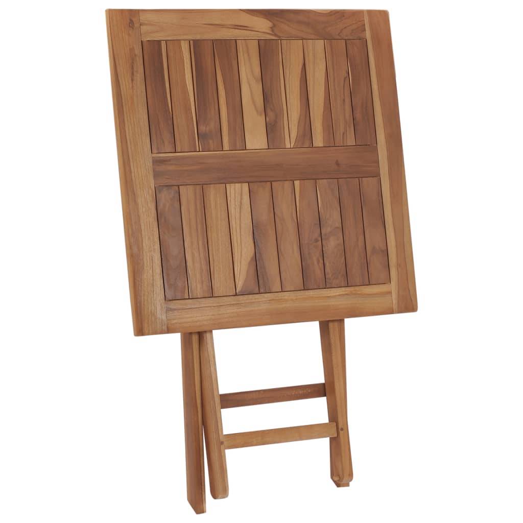 PANGIVO - Table pliable jardin bois de teck 60 x 60 x 75 cm, Poids :9.7kg - PANGIVO - Image 5