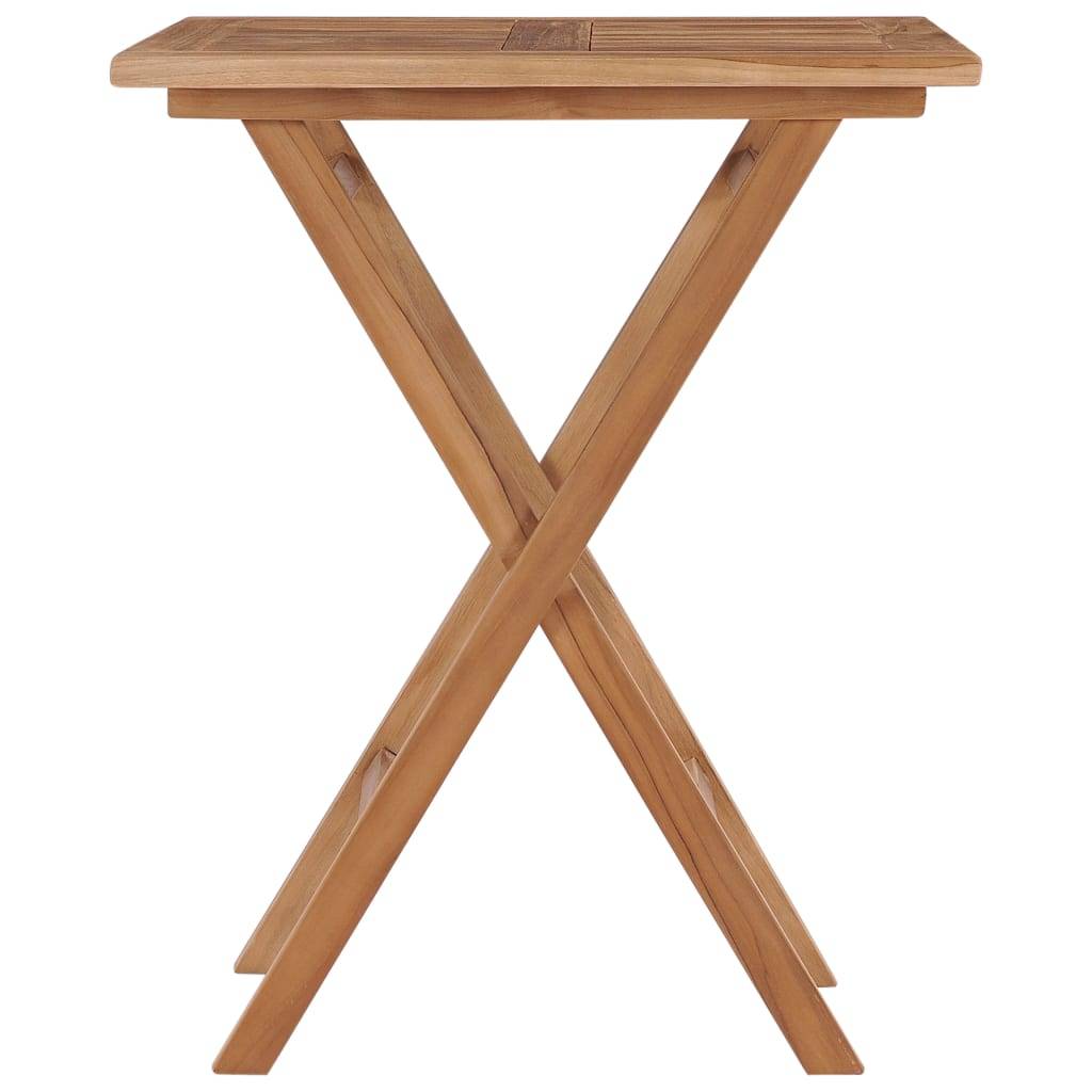 PANGIVO - Table pliable jardin bois de teck 60 x 60 x 75 cm, Poids :9.7kg - PANGIVO - Image 2