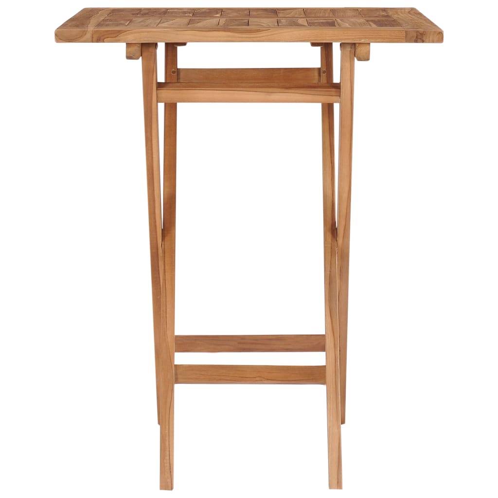 PANGIVO - Table pliable jardin bois de teck 60 x 60 x 75 cm, Poids :9.7kg - PANGIVO - Image 4