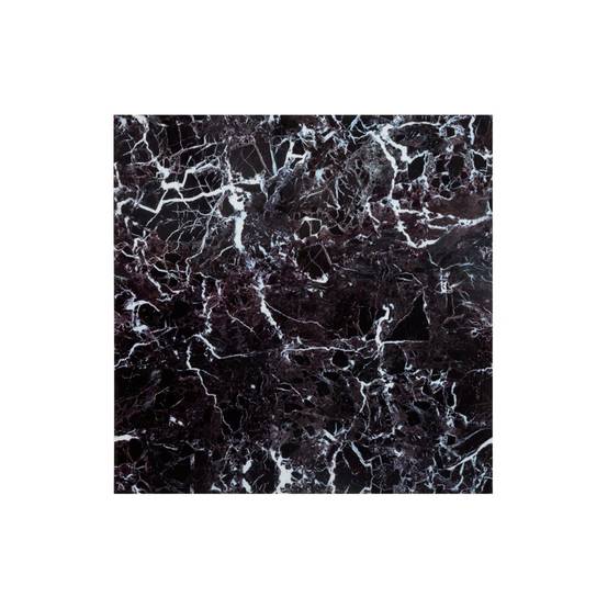 Lot de 2 Stickers Effet Marbre "Plaque" 30x30cm Noir - Image 1