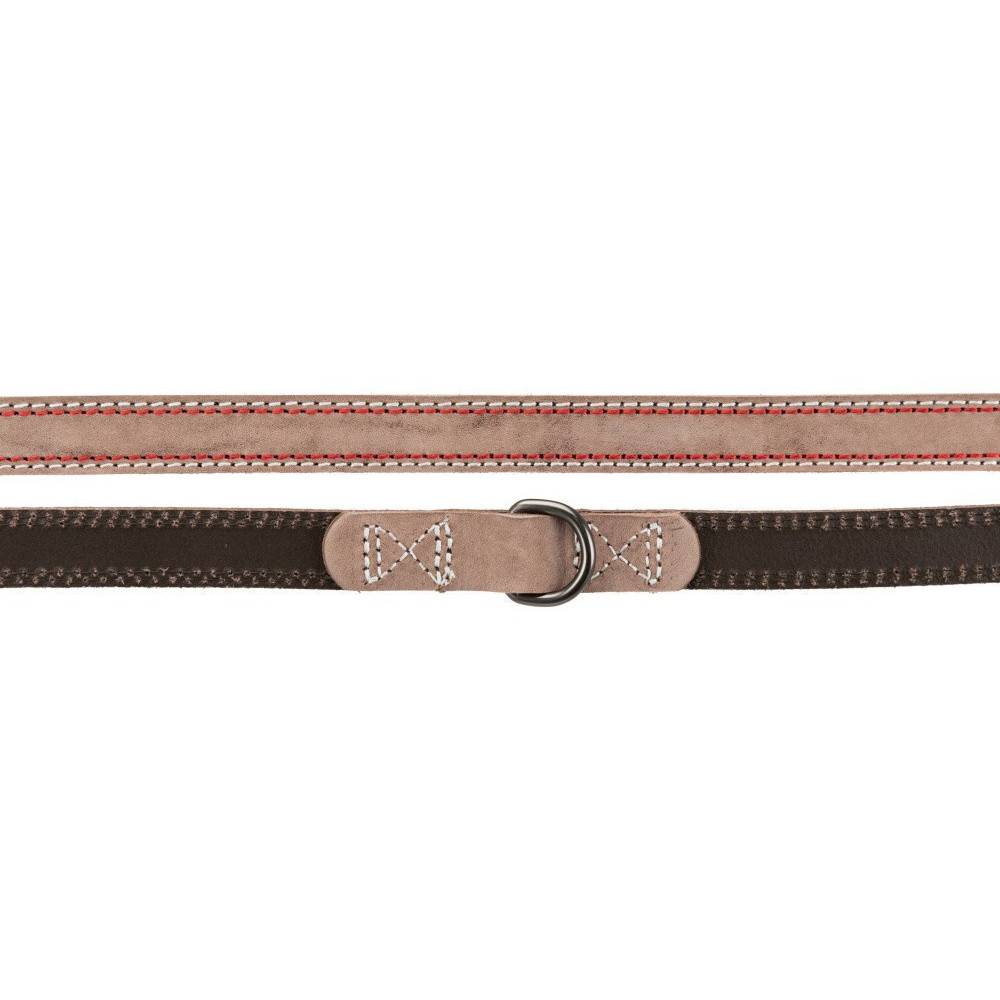 Trixie - Trixie - Laisse 15 mm x  2 M en cuir réglable. marron  pour chien - Image 2