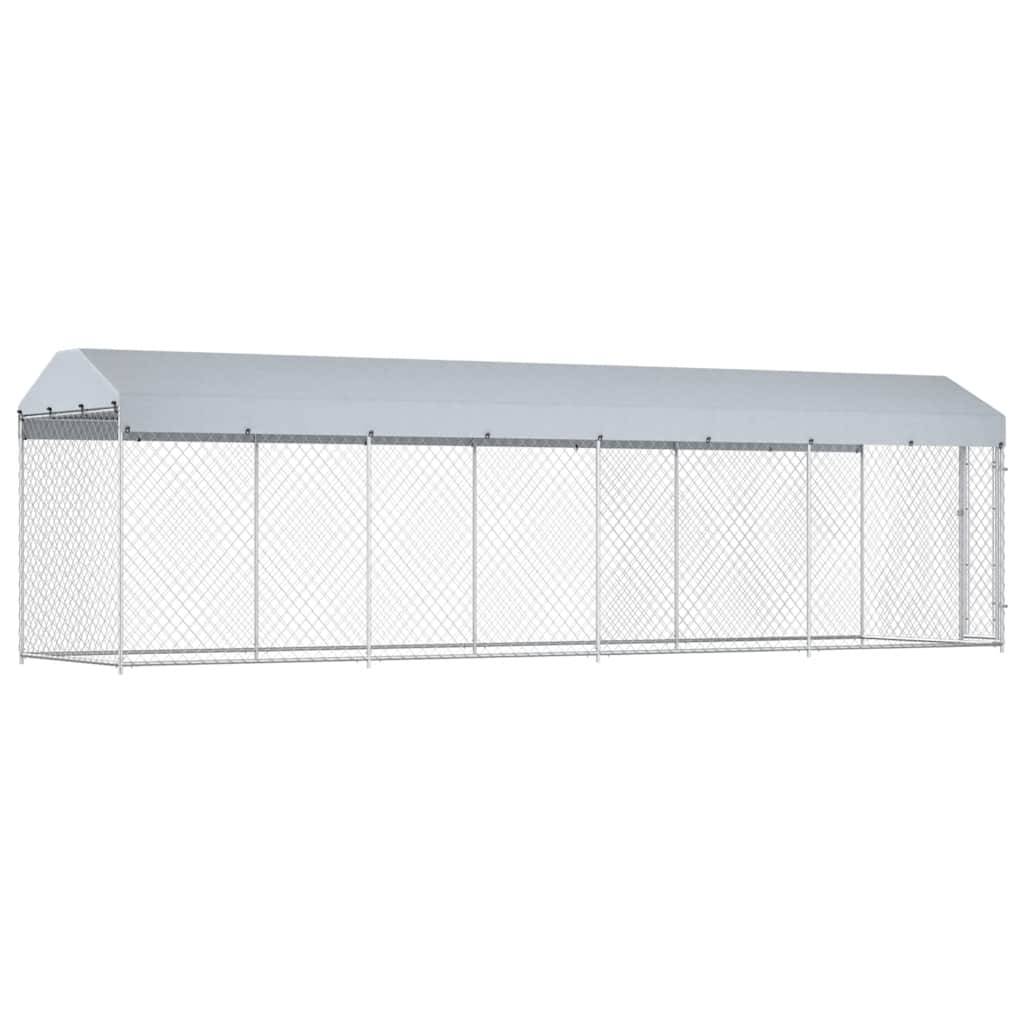 Vidaxl - Chenil extérieur avec toit pour chiens 760x190x225 cm vidaXL 145031 - Imagen 6