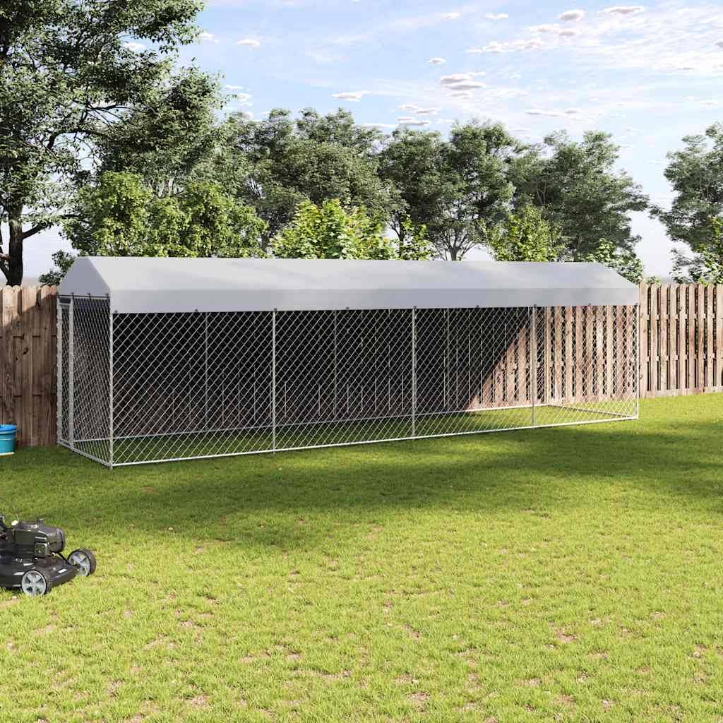 Vidaxl - Chenil extérieur avec toit pour chiens 760x190x225 cm vidaXL 145031 - Imagen 1