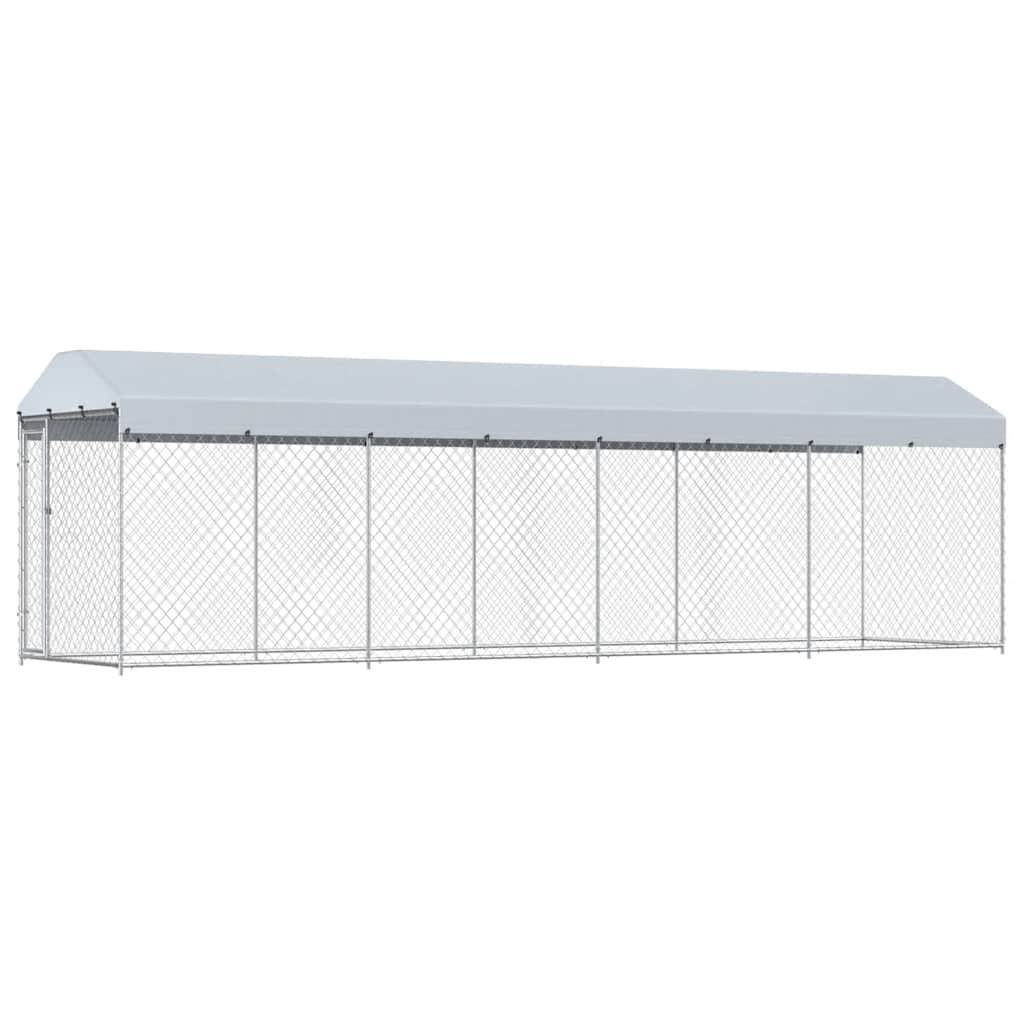 Vidaxl - Chenil extérieur avec toit pour chiens 760x190x225 cm vidaXL 145031 - Imagen 2