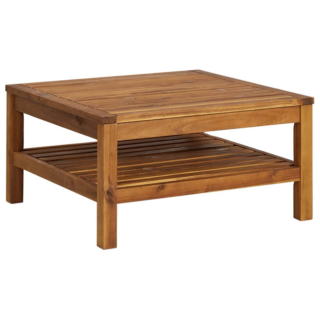 Ensemble de canapés 2 pcs | Canapé D'extérieur | Sofa De Jardin et coussins blanc crème Acacia solide Maison Chic - Image 7