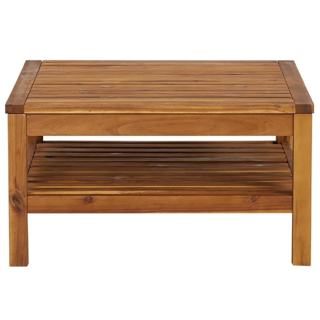 Ensemble de canapés 2 pcs | Canapé D'extérieur | Sofa De Jardin et coussins blanc crème Acacia solide Maison Chic - Image 8