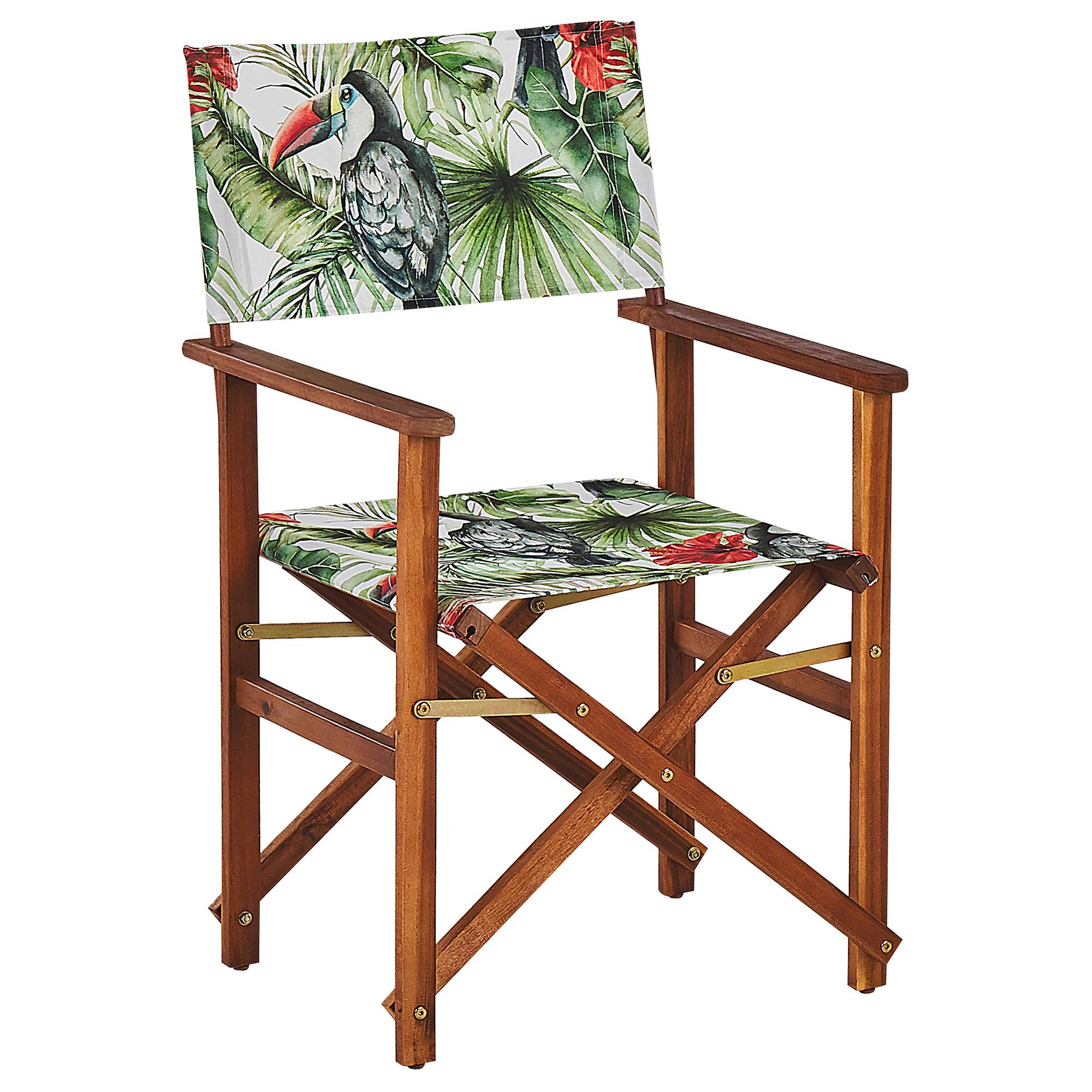 Beliani - Chaise de jardin Tissu Vert CINE - Beliani - Imagen 4
