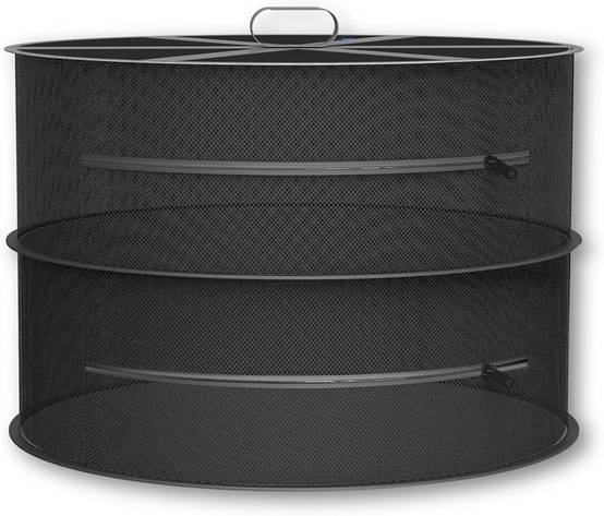 Filet de séchage suspendu, 2 couches, filet de séchage pliable 60 cm (noir)-Lytech - Image 1