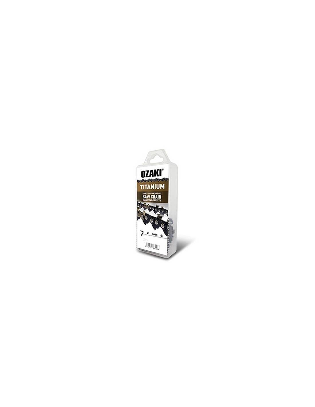 Chaîne Ozaki Semi Carrée, .325 .050 (1,3mm) Induction Titane  - 78 Entraîneurs