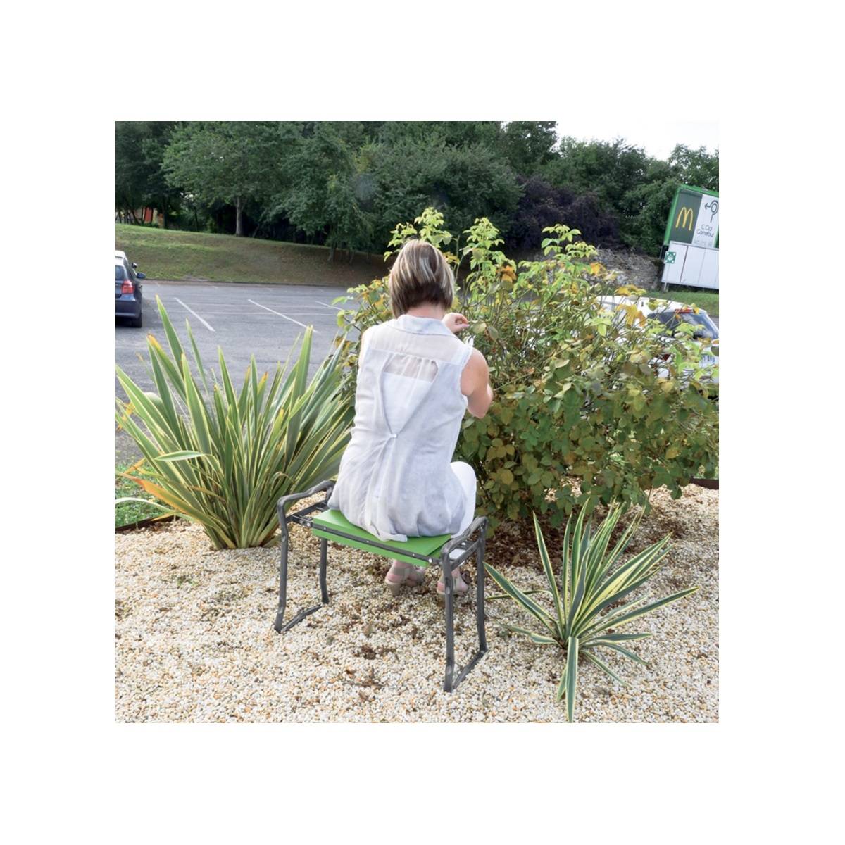 Ribimex - Banc agenouilloir de jardinage pliable - Imagen 5