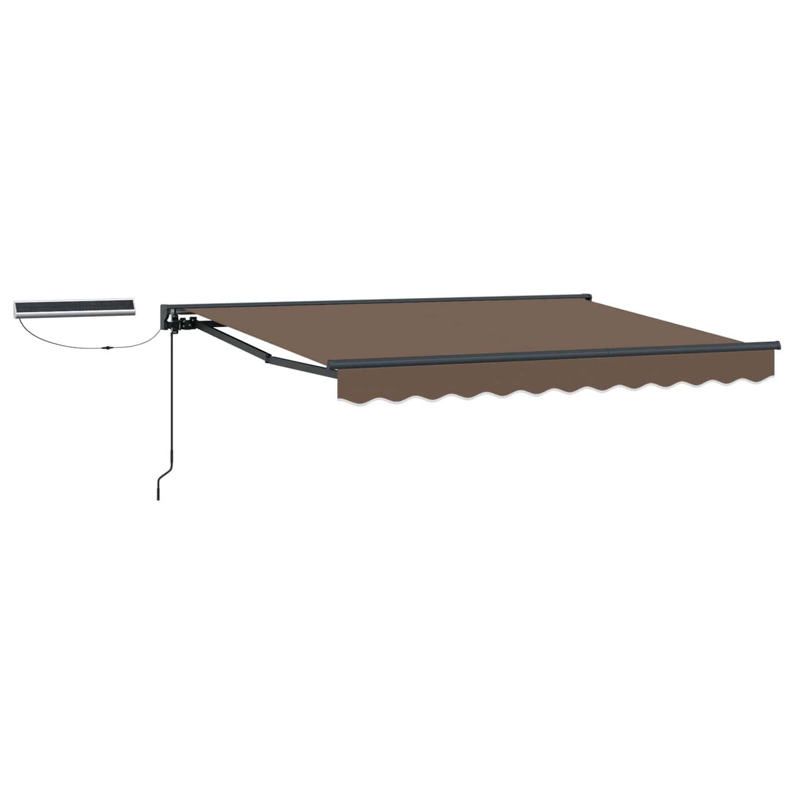 PANGIVO - Auvent aluminium et polyester taupe 300 x 250 cm - PANGIVO - Image 2
