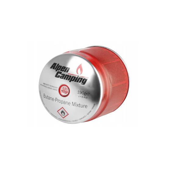 Pack de 24 Cartouches de gaz 190g Perçable Butane Propane Sécurité stop-gaz ALPENTECH - Imagen 2