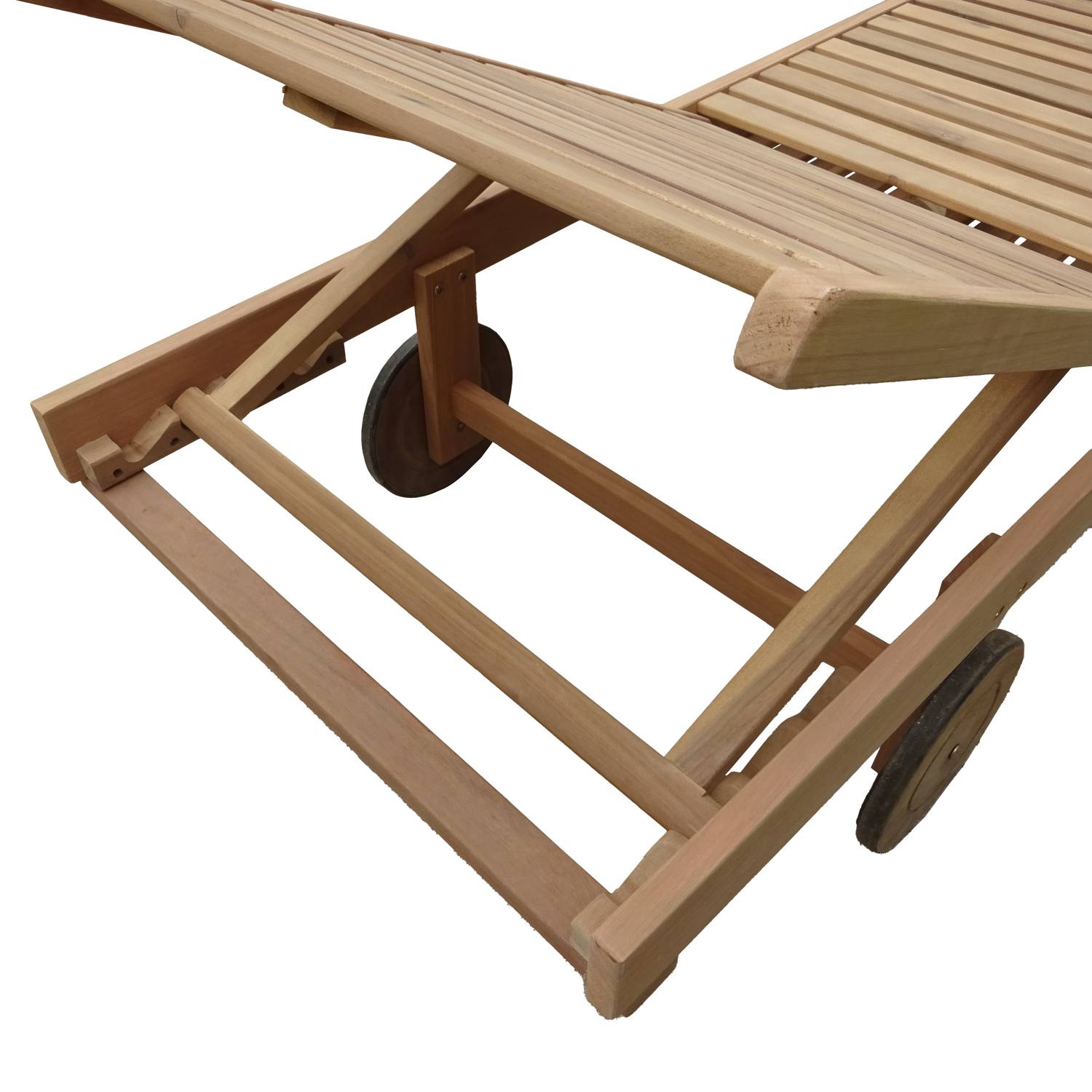 Bain de soleil pliant en acacia KANAWA - HAPPY GARDEN - Imagen 5