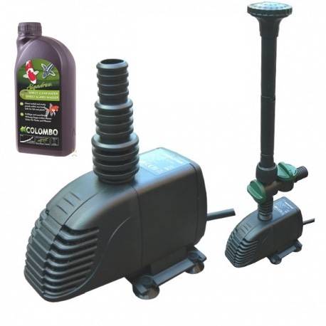 Pompe Fontaine + Jets d'eau 2900 l/h + Anti Algues, Hauteur Du Jet, 230 cm