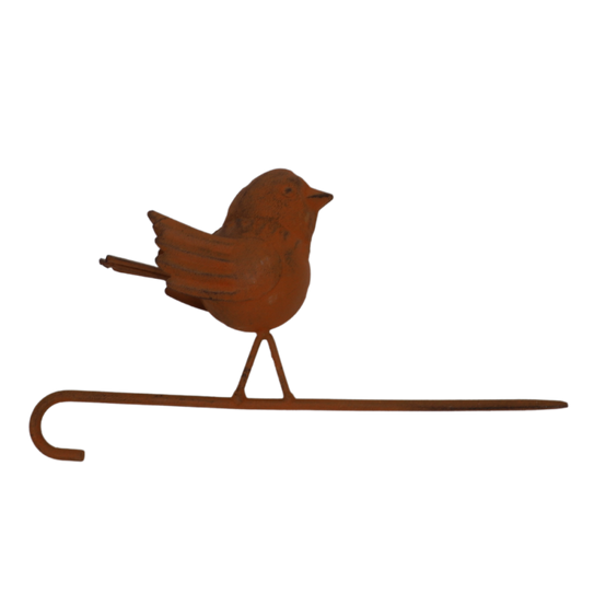 ~ Pic Oiseau en métal marron 21 x 5 x 10 cm Chemin de campagne - Imagen 1