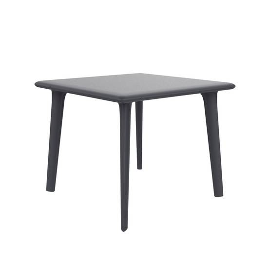Table carrée 90x90 Dessa Resol plastique gris - Image 1