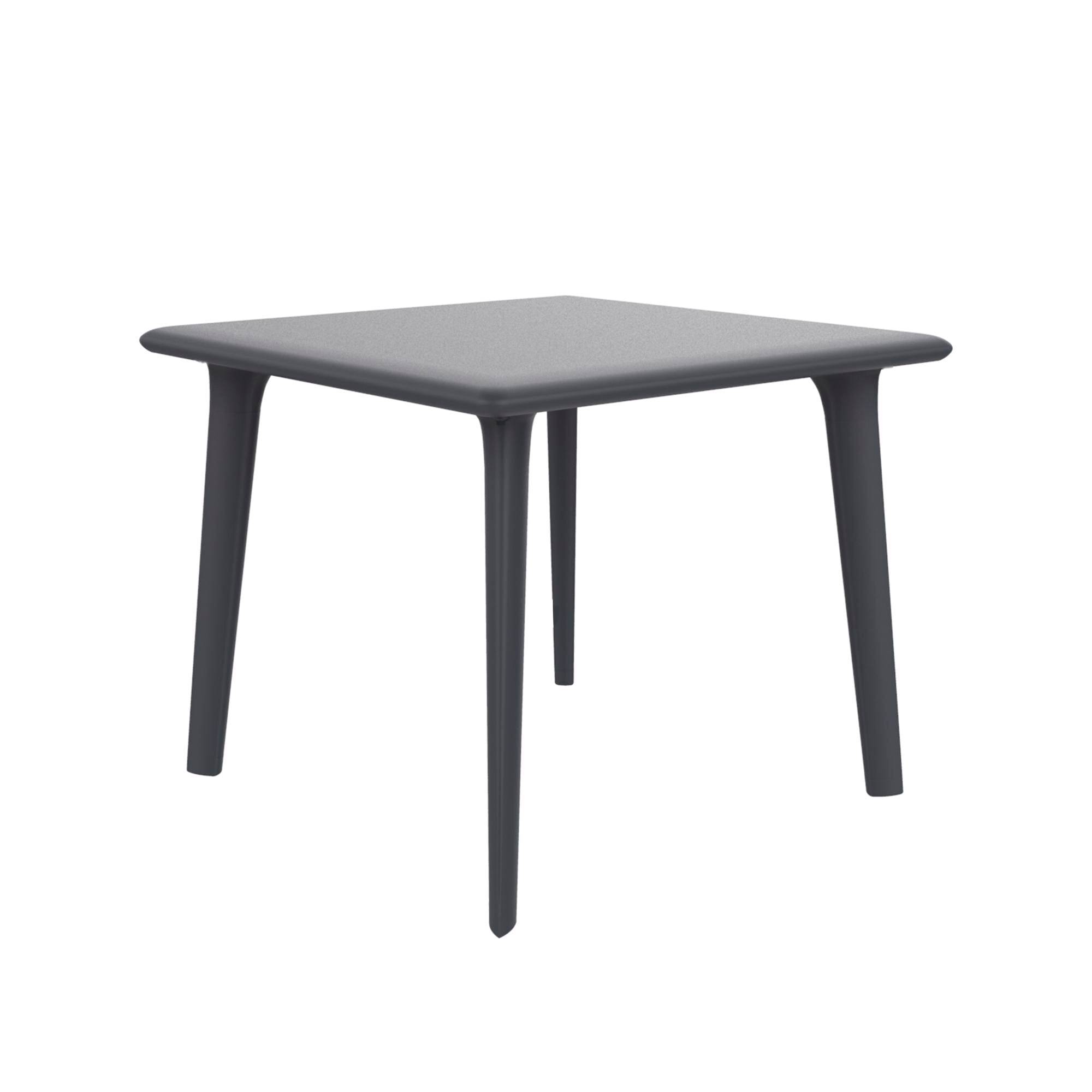 Table carrée 90x90 Dessa Resol plastique gris - Image 1