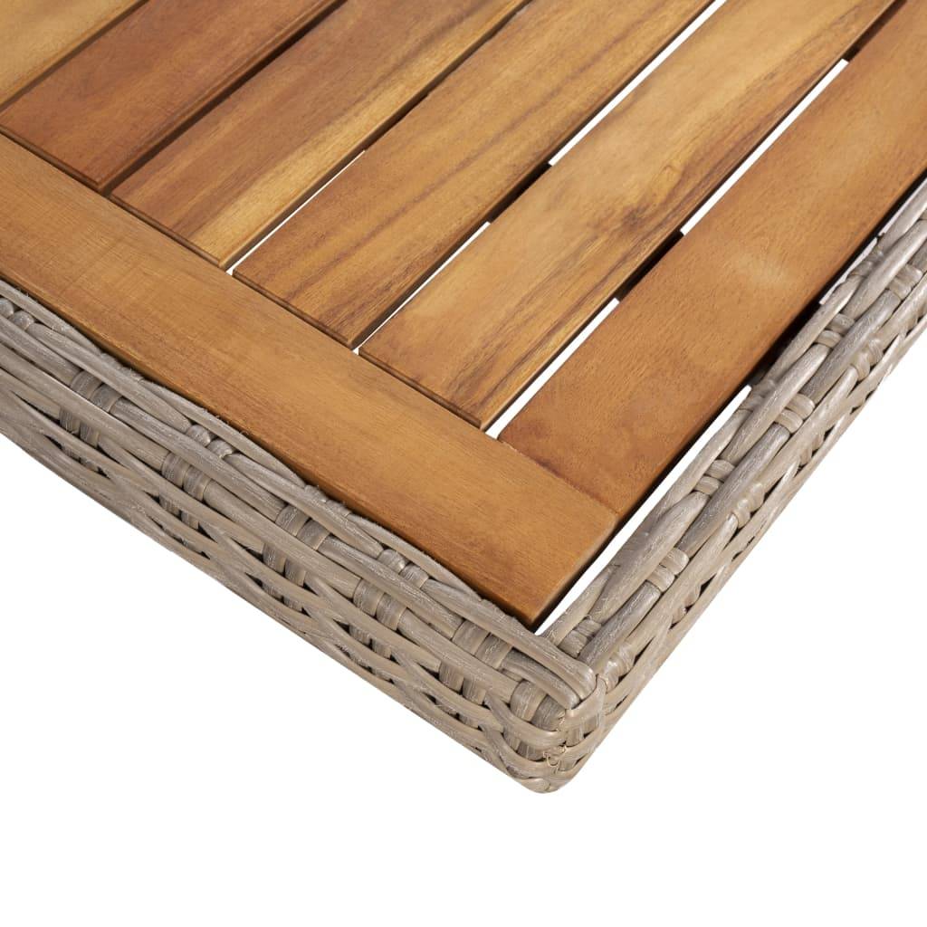Helloshop26 - Salon de jardin meuble d'extérieur ensemble de mobilier avec coussins 9 pièces résine tressée marron - Imagen 6