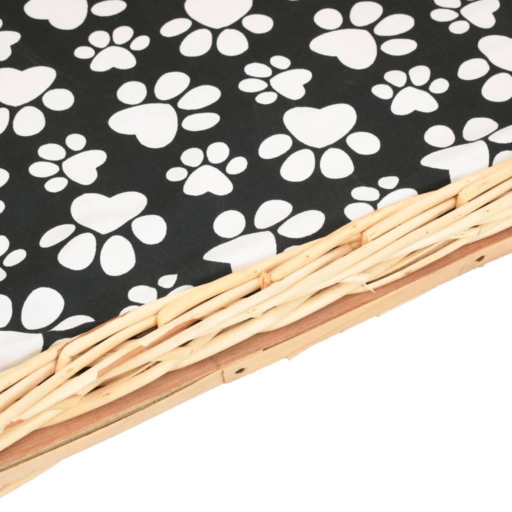 Vidaxl - Panier pour chiens avec coussin 50x33x30 cm Saule naturel vidaXL 170773 - Imagen 5