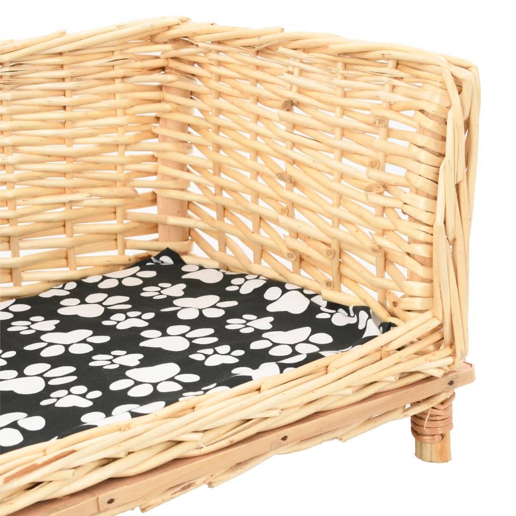 Vidaxl - Panier pour chiens avec coussin 50x33x30 cm Saule naturel vidaXL 170773 - Imagen 4