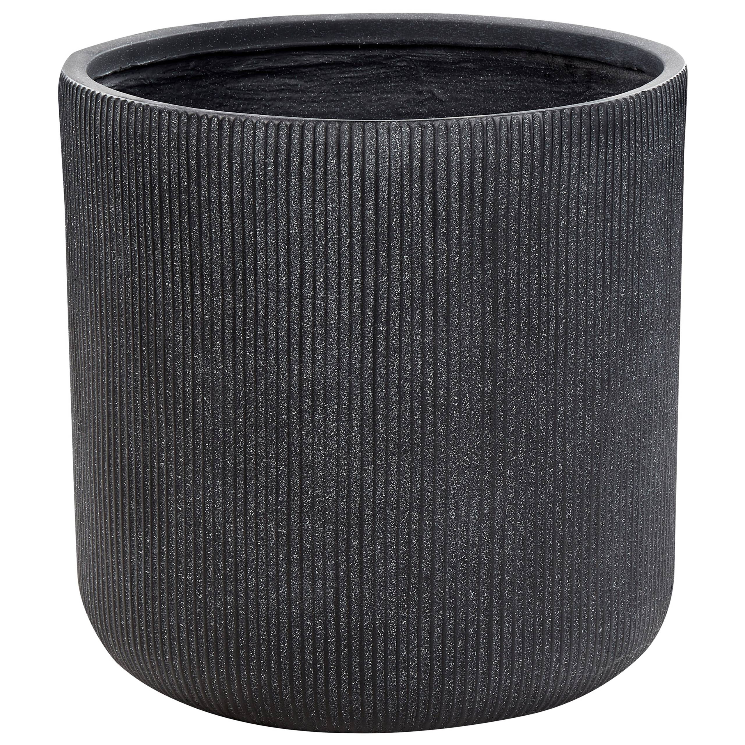 Beliani - Cache-pot d'extérieur Fibre d'argile Gris graphite OREOI - 55x55x55- Beliani - Image 2