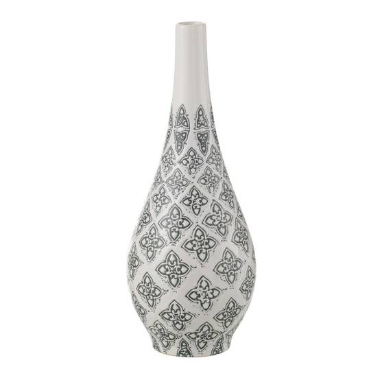 Vase Poire en Porcelaine "Kousa" 43cm Bleu & Blanc - Image 1