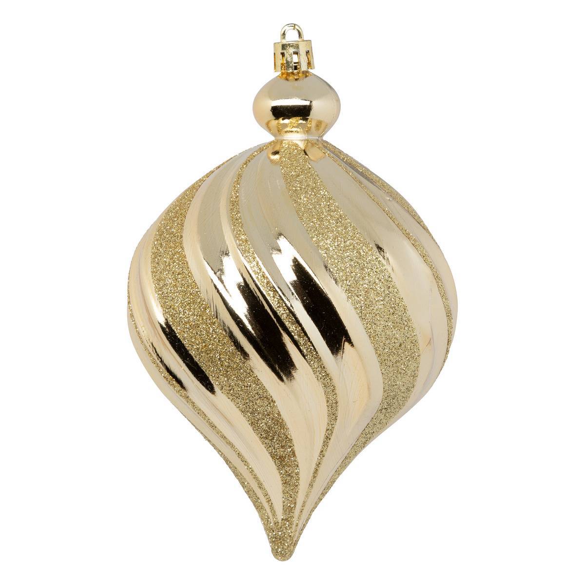 Fééric Lights & Christmas - Boule de Noël plastique 100mm x6 or - Atmosphera Créateur d'intérieur - Imagen 4