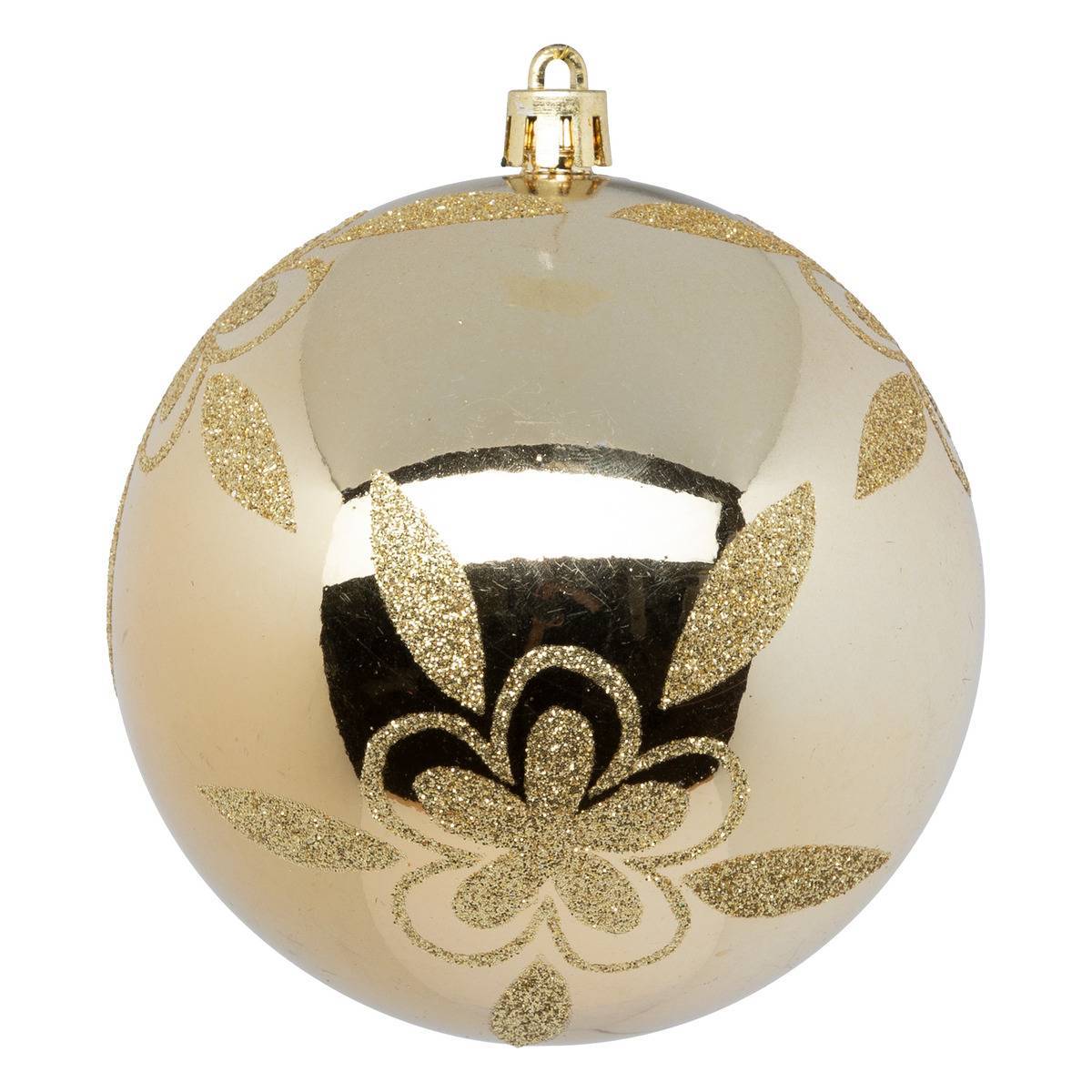 Fééric Lights & Christmas - Boule de Noël plastique 100mm x6 or - Atmosphera Créateur d'intérieur - Imagen 5