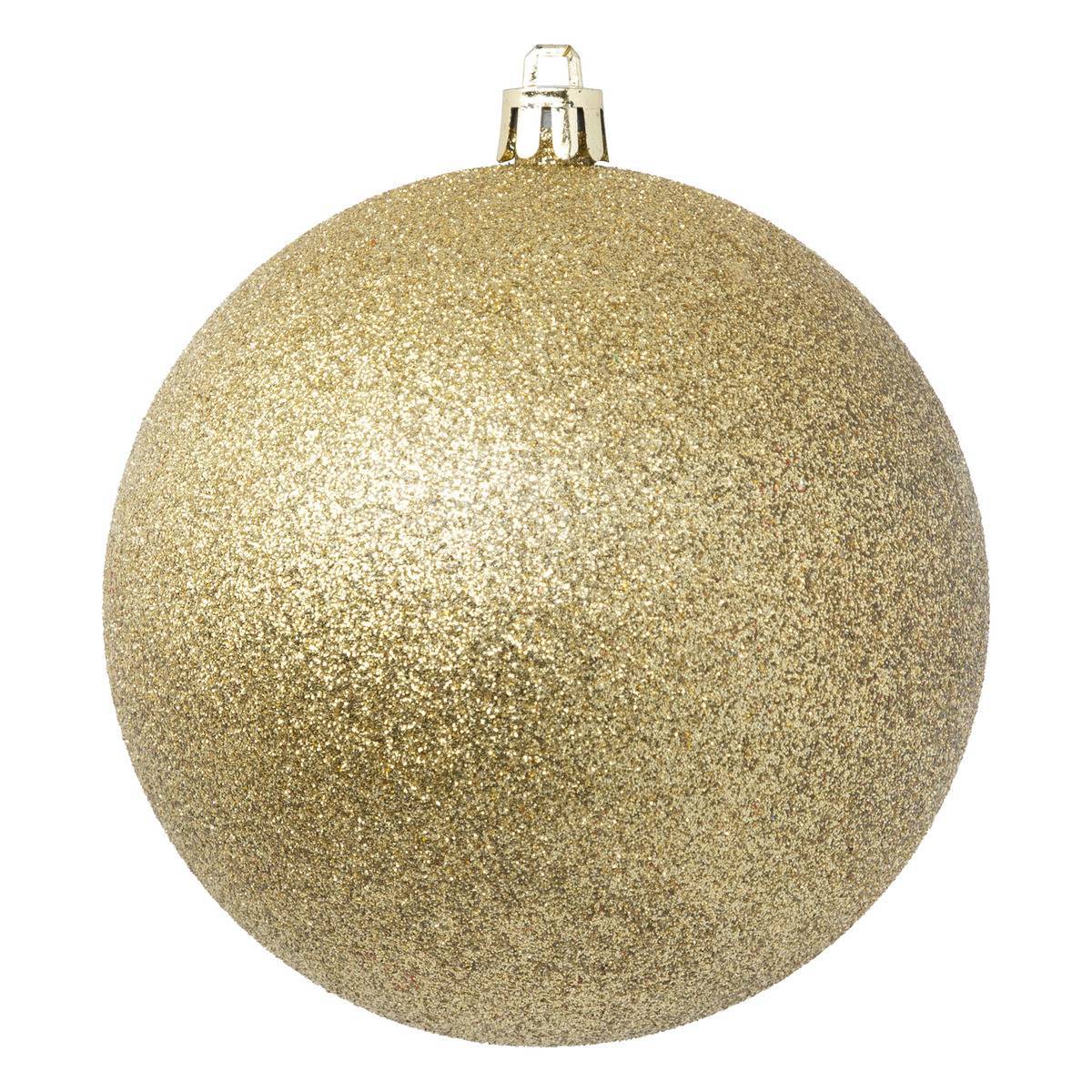 Fééric Lights & Christmas - Boule de Noël plastique 100mm x6 or - Atmosphera Créateur d'intérieur - Imagen 3