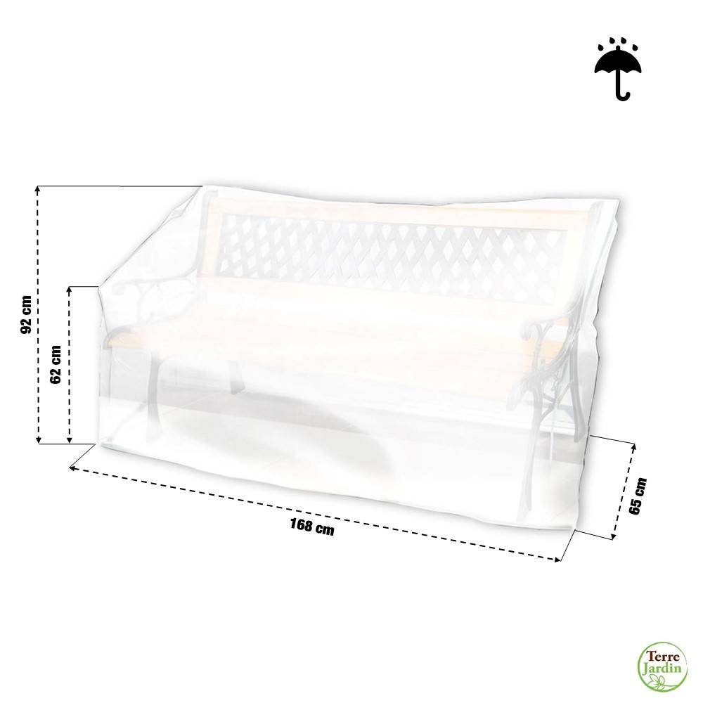 Terre Jardin - Housse de protection pour banc de jardin - Imagen 2