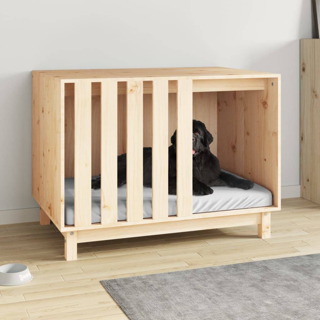 Vidaxl - Niche pour chien 90x60x67 cm Bois de pin massif vidaXL 822486 - Imagen 1
