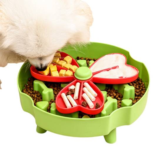 IntiMeg - Gamelle anti - glouton pour chien et chat en forme de fleur IntiMeg - Image 1