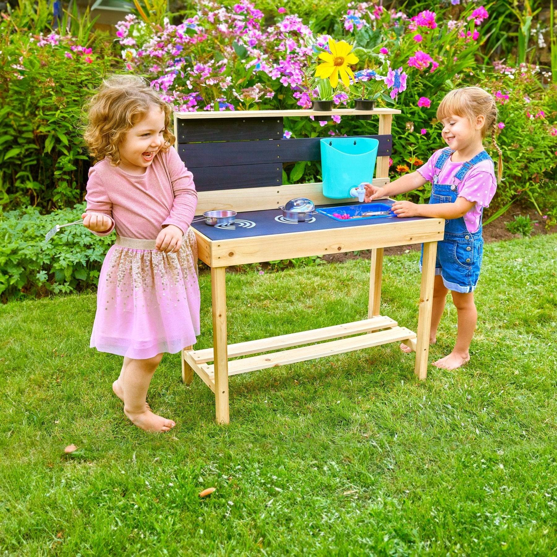 Tp Toys - Cuisine d'extérieur pour enfant LITTLE CHEF bois FSC® - Imagen 1