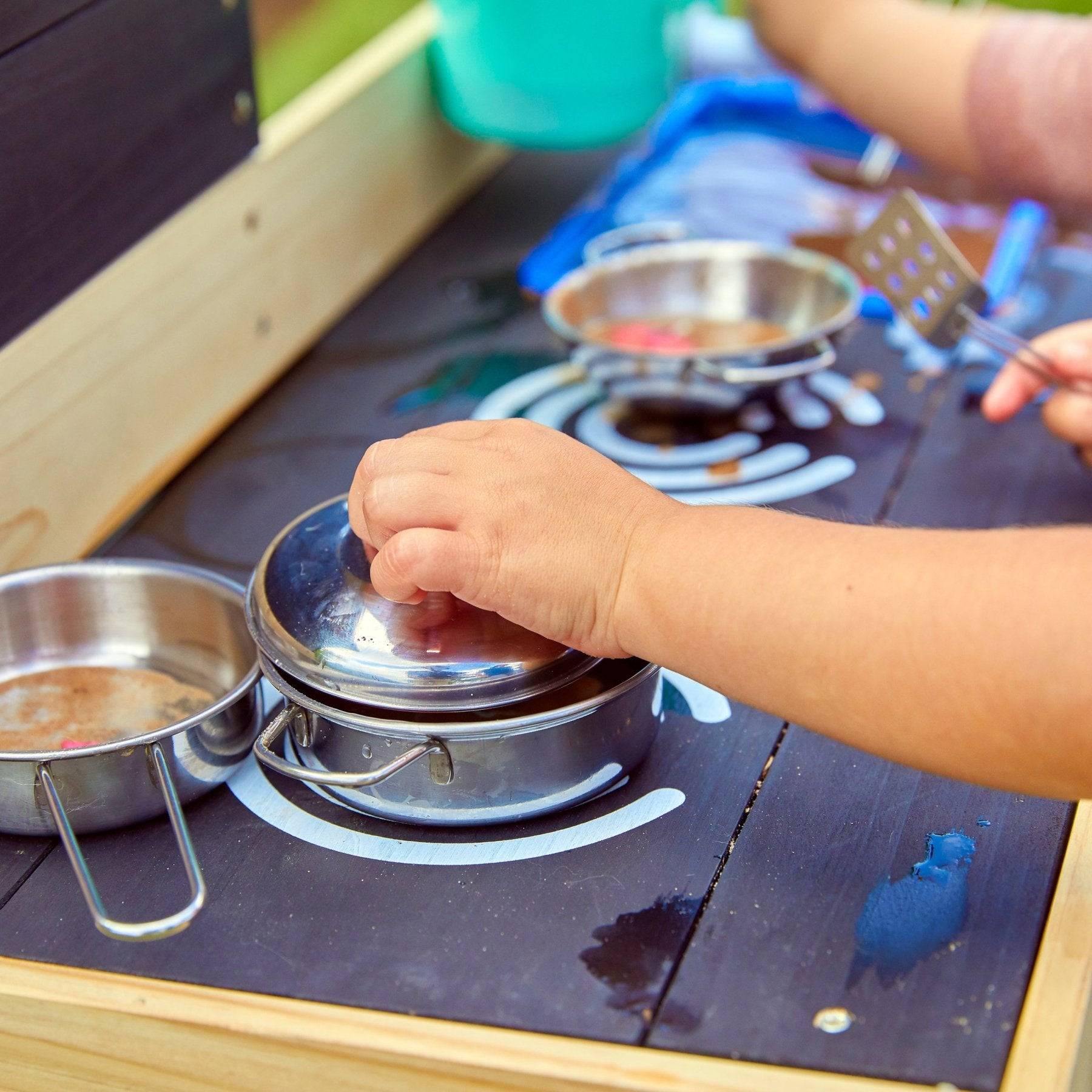 Tp Toys - Cuisine d'extérieur pour enfant LITTLE CHEF bois FSC® - Imagen 4