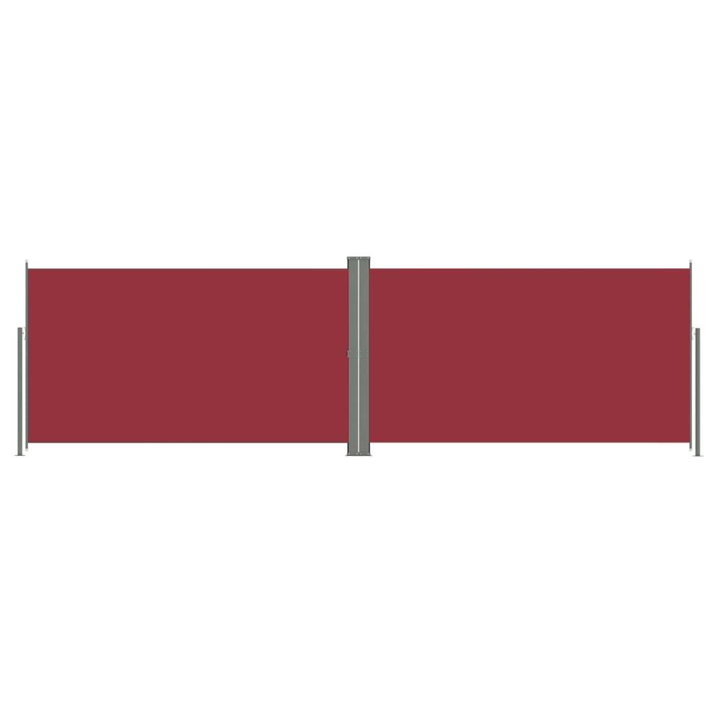 Helloshop26 - Auvent paravent store brise-vue latéral rétractable de patio jardin terrasse balcon protection visuelle écran 160 x 600 cm rouge - Imagen 1