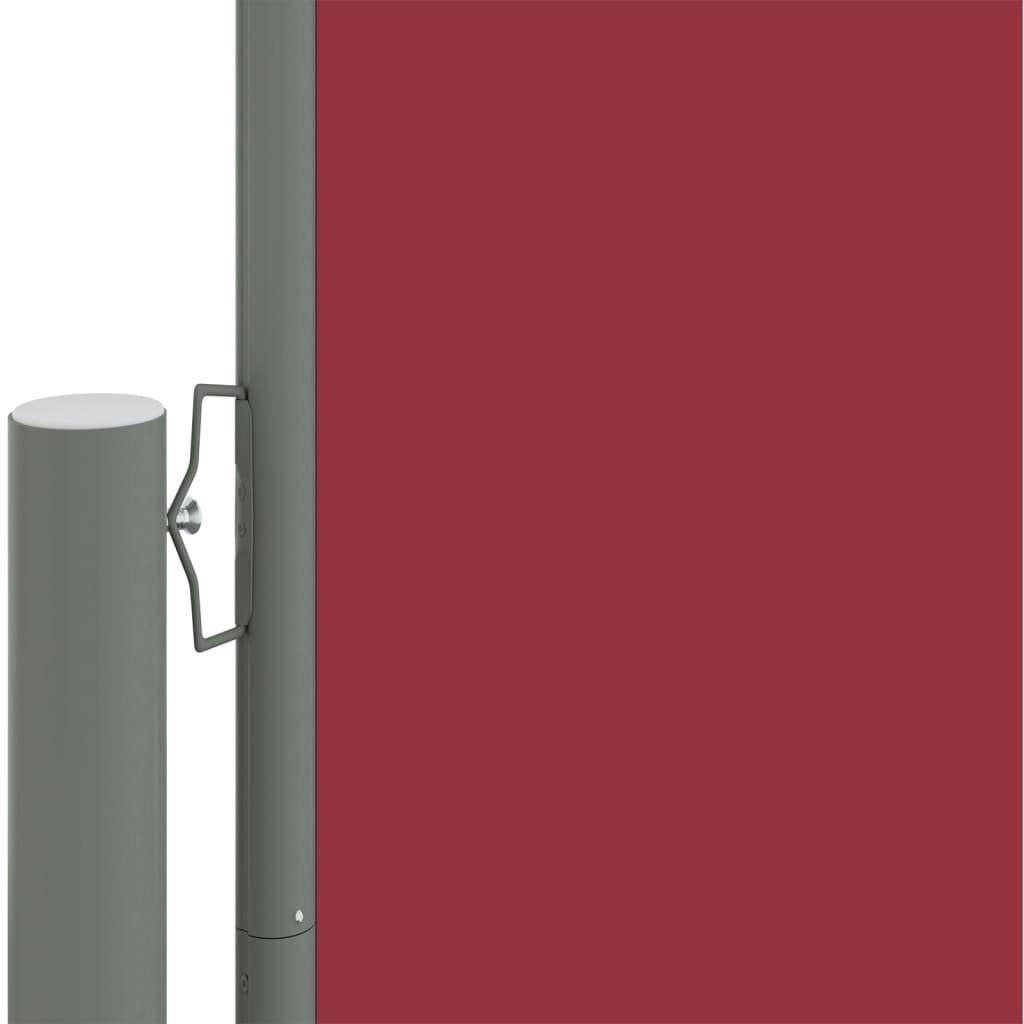 Helloshop26 - Auvent paravent store brise-vue latéral rétractable de patio jardin terrasse balcon protection visuelle écran 160 x 600 cm rouge - Imagen 2
