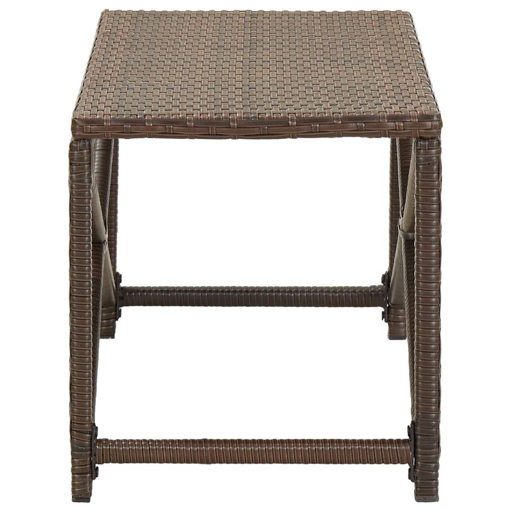 Helloshop26 - Banc de jardin meuble de patio d'extérieur terrasse 80 cm résine tressée marron - Imagen 3