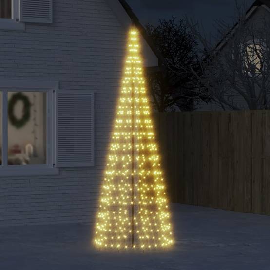 ComfortXL - Sapin de Noël pour Mât 550 LED Décoration Jardin Extérieur 300cm Blanc Chaud – ComfortXL Outdoor Living - Image 1