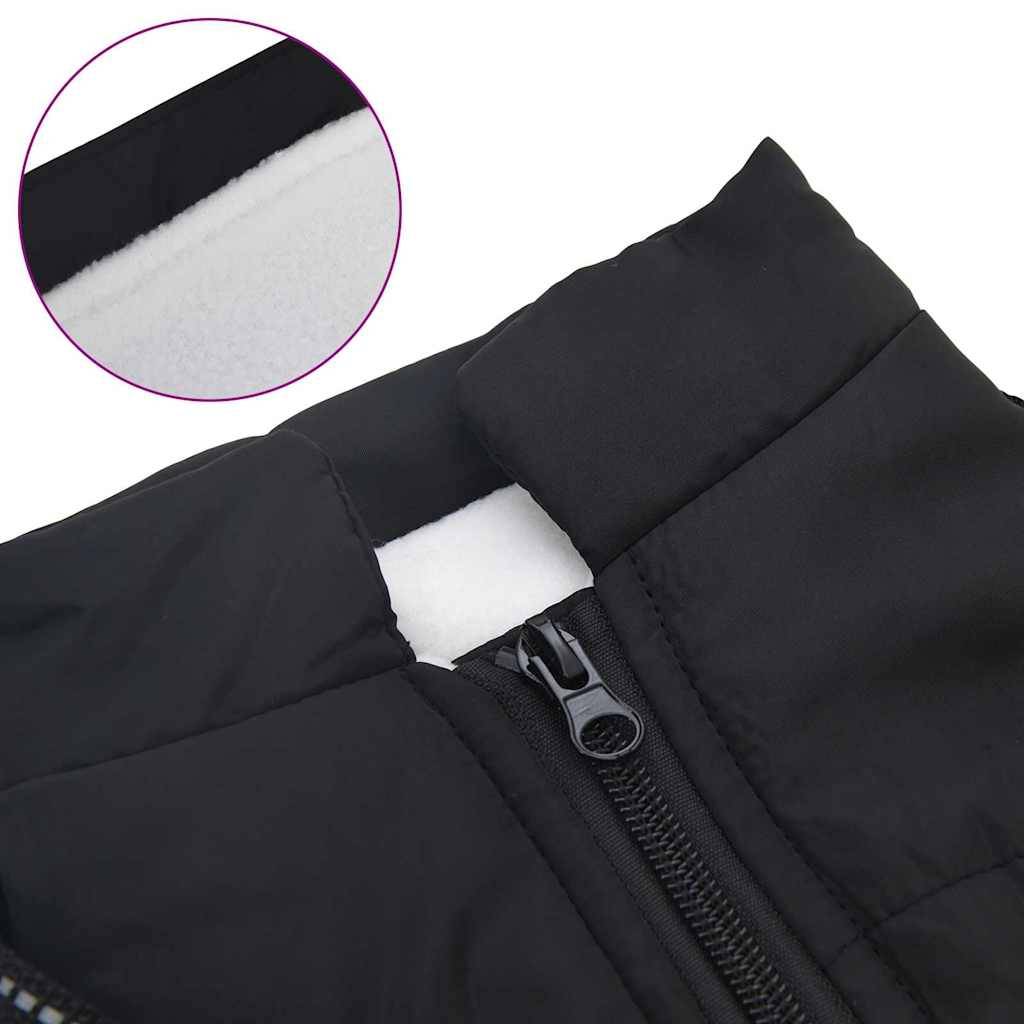 ComfortXL - Manteau Chien Pluie Harnais Intégré Chaud Coupe-Vent S Noir - ComfortXL Outdoor Living - Image 7