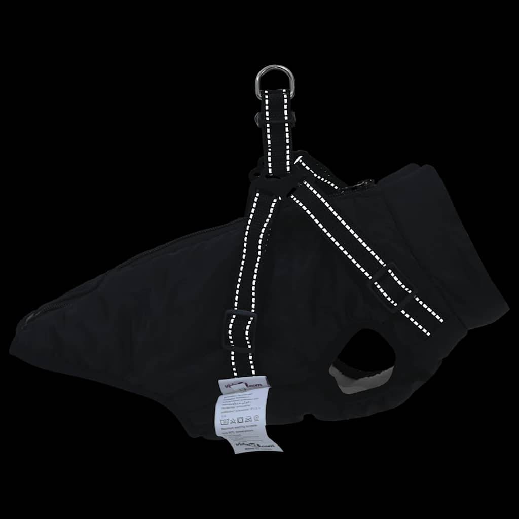 ComfortXL - Manteau Chien Pluie Harnais Intégré Chaud Coupe-Vent S Noir - ComfortXL Outdoor Living - Image 9