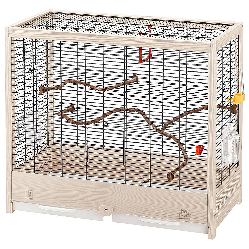 Ferplast - Ferplast Cage pour Oiseaux en bois FSC GIULIETTA 5, Canaris, Perruches et Oiseaux exotiques, Accessoires inclus - Image 1