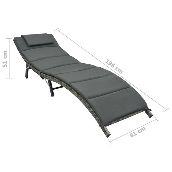 ZPPZ Oreiller De Chaise Longue Ergonomique - Coussin Appuie-Tête Bain De Soleil Gris