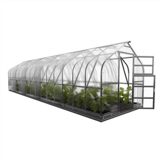 KLASIKA GREENHOUSES - Serre KLASIKA Standard 25m2, 2,5m x 10m, 4 mm avec revêtement en polycarbonate (Avec 5 toits ouvrants automatiques) - Image 6